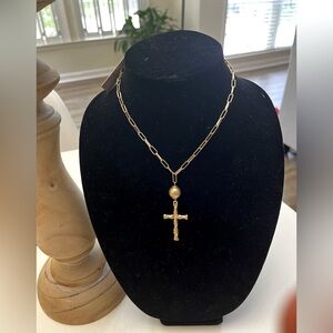 ❌SOLD❌ New Canvas Style Cross Necklace